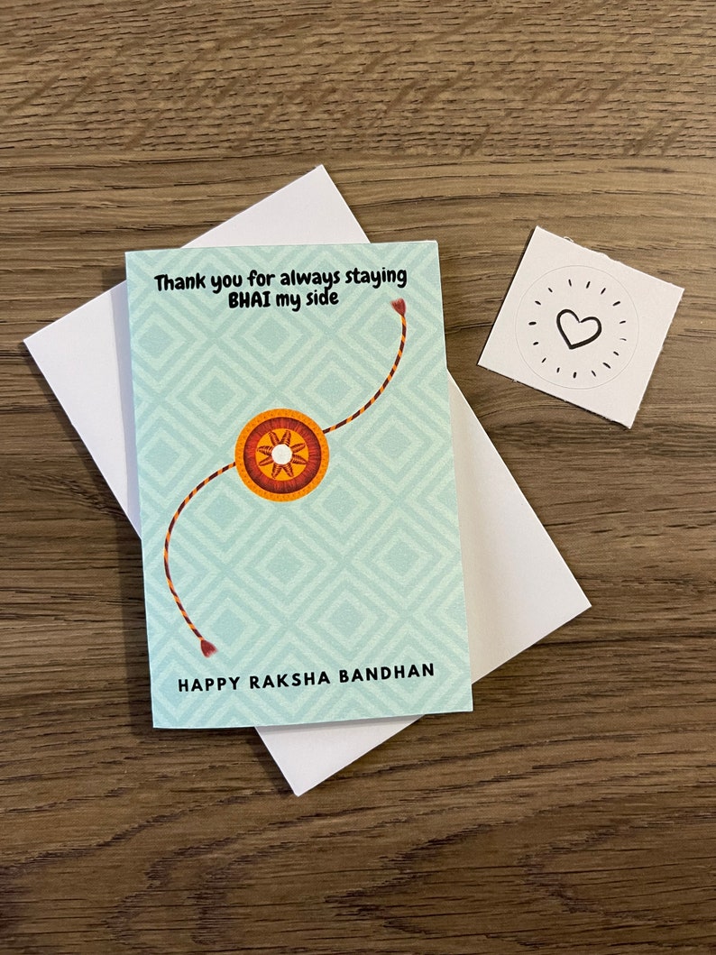 Mini Raksha Bhandan Greeting Card for Brother | 2.5