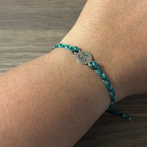 Tricolor Green Ohm Rakhi Bracelet | Adjustable Rakhi | One Size | Raksha Bandhan Gifts