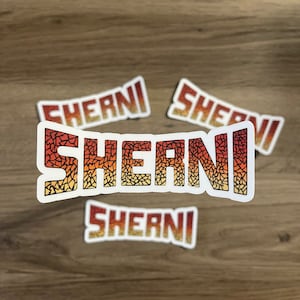 Sherni Waterproof Sticker | Desi Sticker | Indian Humor | Laptop Sticker | Waterproof Sticker
