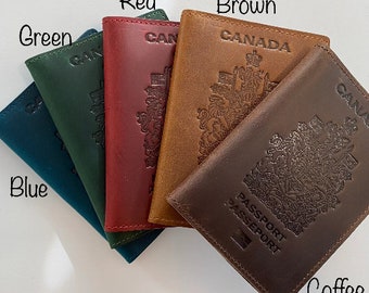 Personalized Genuine Leather Passport Holder Engraved Passport Cover Personalized Leather Passport Wallet Travel Wallet Customized Gifts