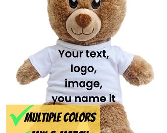Custom Teddy Bear Shirt - Personalized Shirts for Stuffed Animals 14-16" Plush