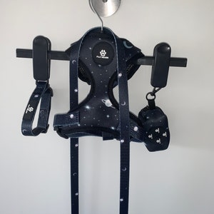 Celestial Dog Harness BUNDLE options! | Moon and Stars Dog Harness Set | Harness, Collar, Lead, Poo Bag | Small Dog Harness Set