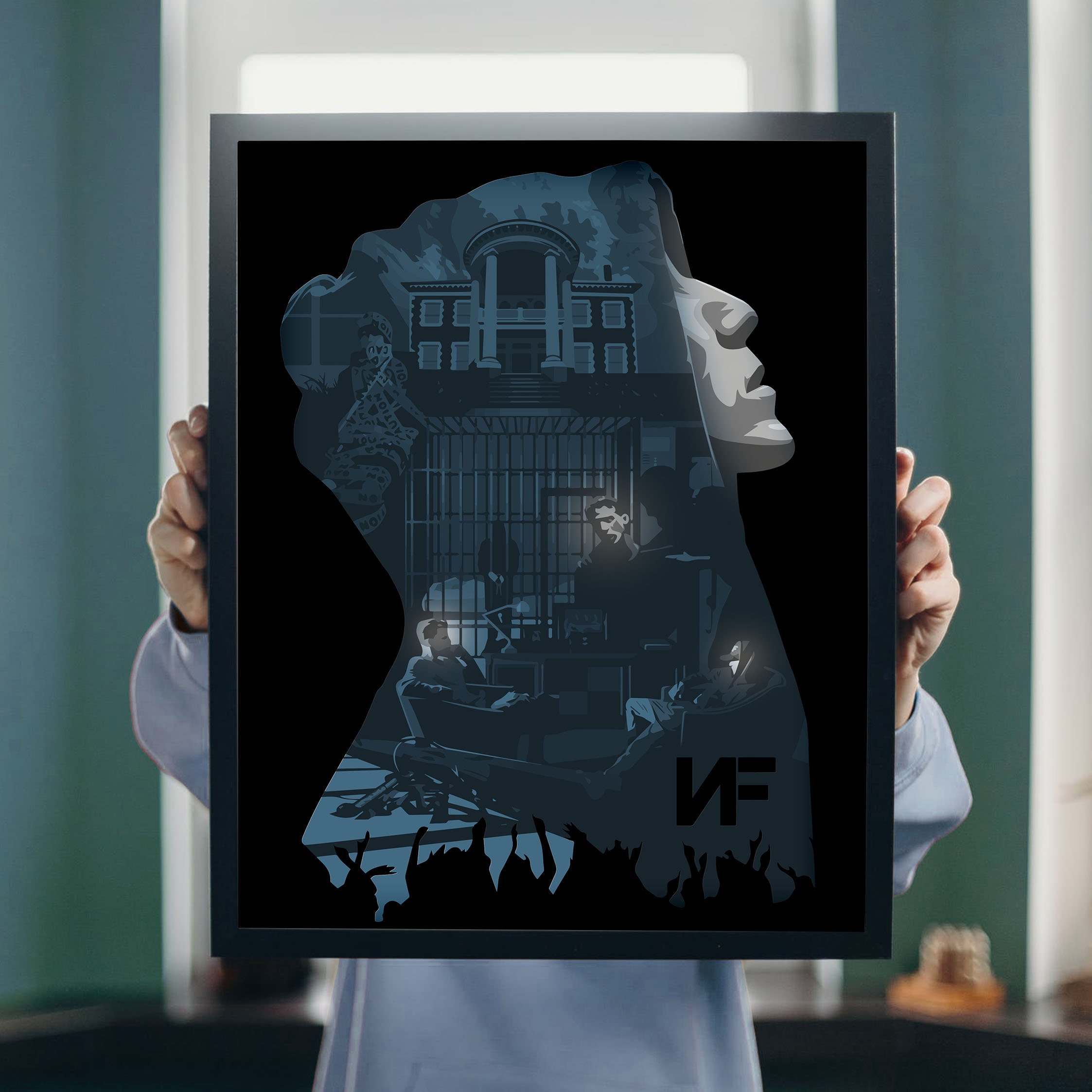 NF Poster Print Rapper Nathan Feuerstein Art NF poster, Digital Art, NF ...