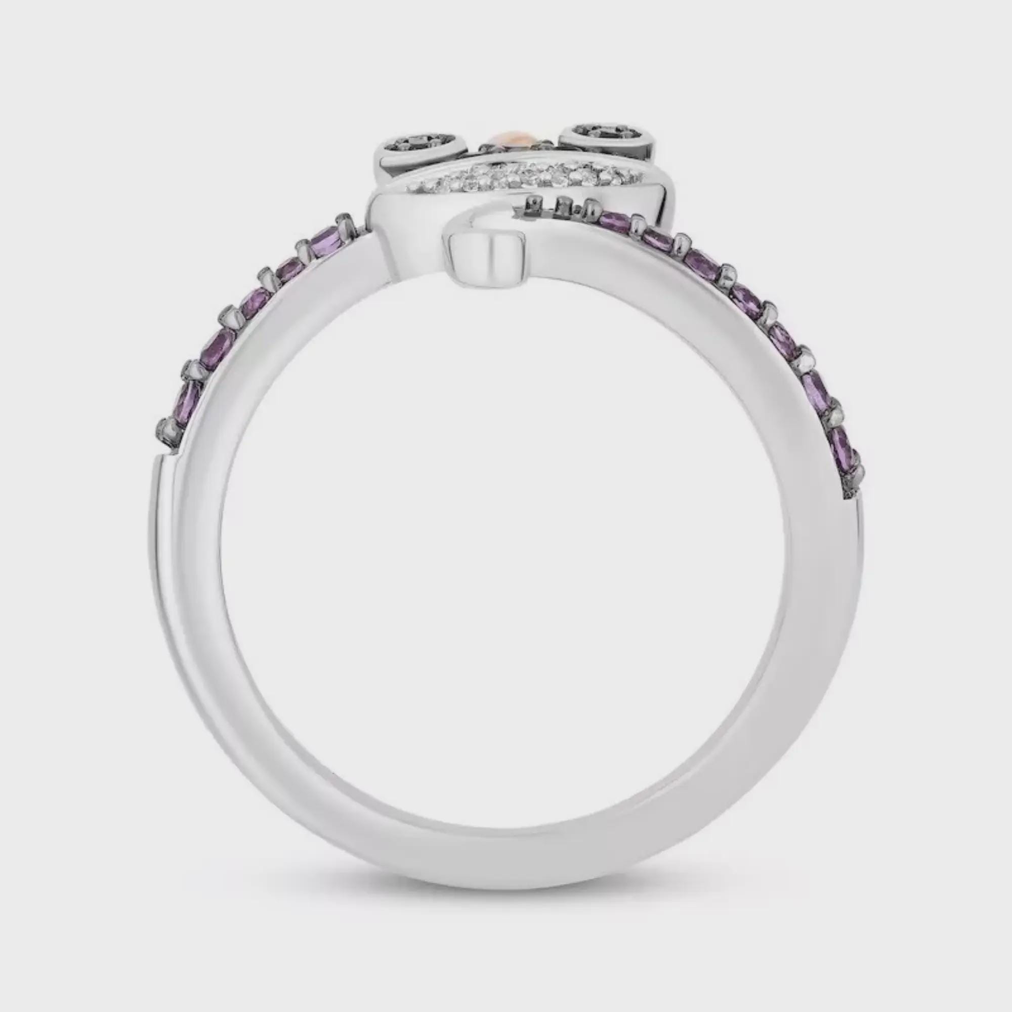 Randall Rings TV & Movie Character Ring, Two Tone Cartoon Inspire Ring, Amethyst and ...
