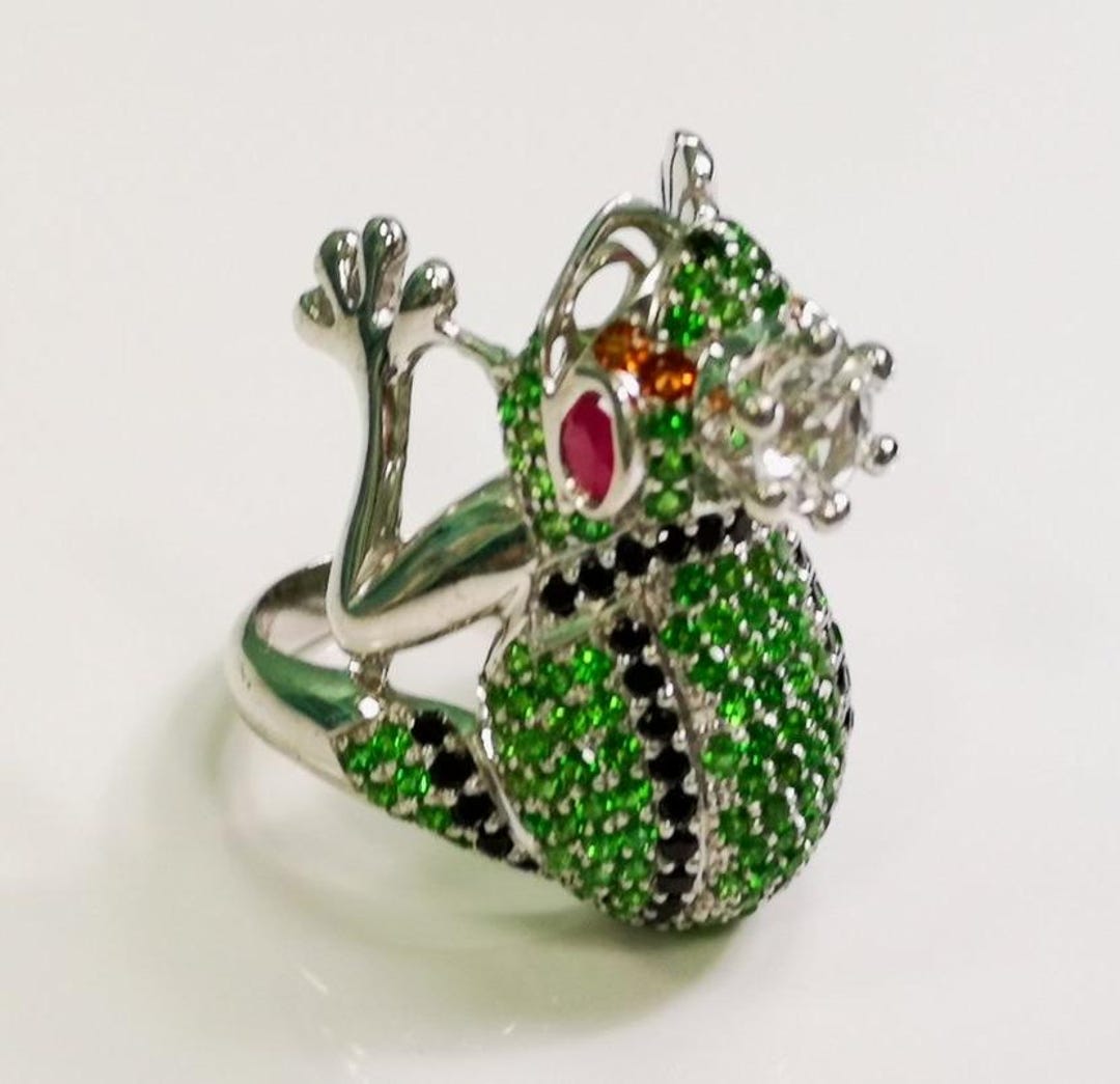 Colored Frog Rings Unique