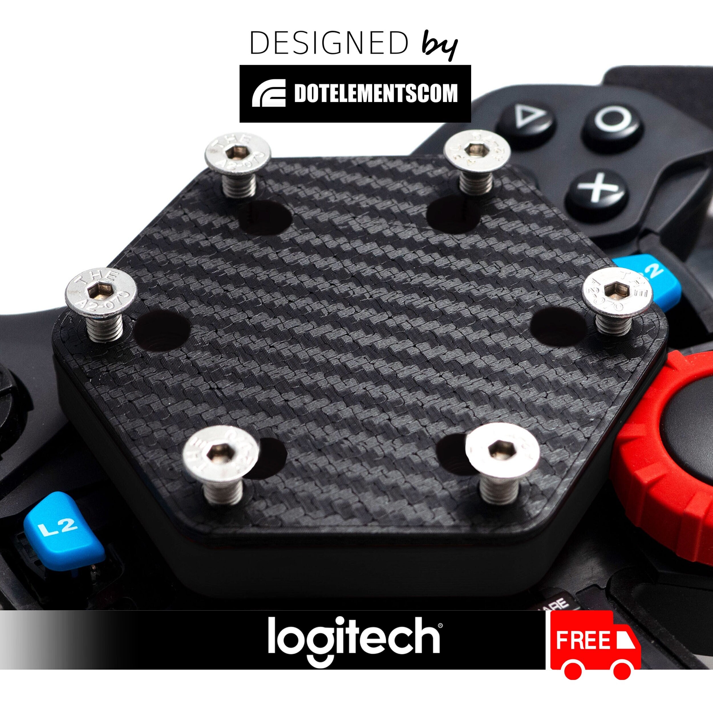 EPIC Logitech G27 adapter plate for 70mm steering wheel fits Sparco, Momo,  etc.