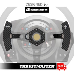 For Thrustmaster TGT TGT2 Racing Car Game Mod Steering Wheel Carbon Fiber  Paddle Shifter Adapter