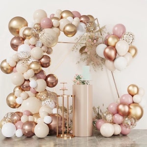 Kit de guirnalda de globos rosa Blush & Gold Arco de globo / Decoración de  globo / Blush rosa boda / Blush rosa y oro novia ducha 5 pies -  México