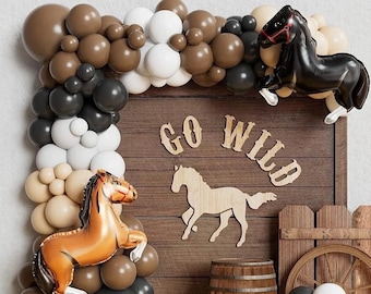 Kit ghirlanda con arco di palloncini da cowboy, decorazioni per feste del selvaggio West