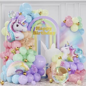 Il Set Di Palloncini Unicorno Contiene 147 Pezzi, Palloncino
