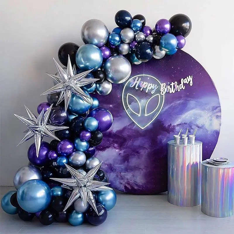Alien Birthday Balloon Garland Kit: Outer Space Party Decor - Etsy