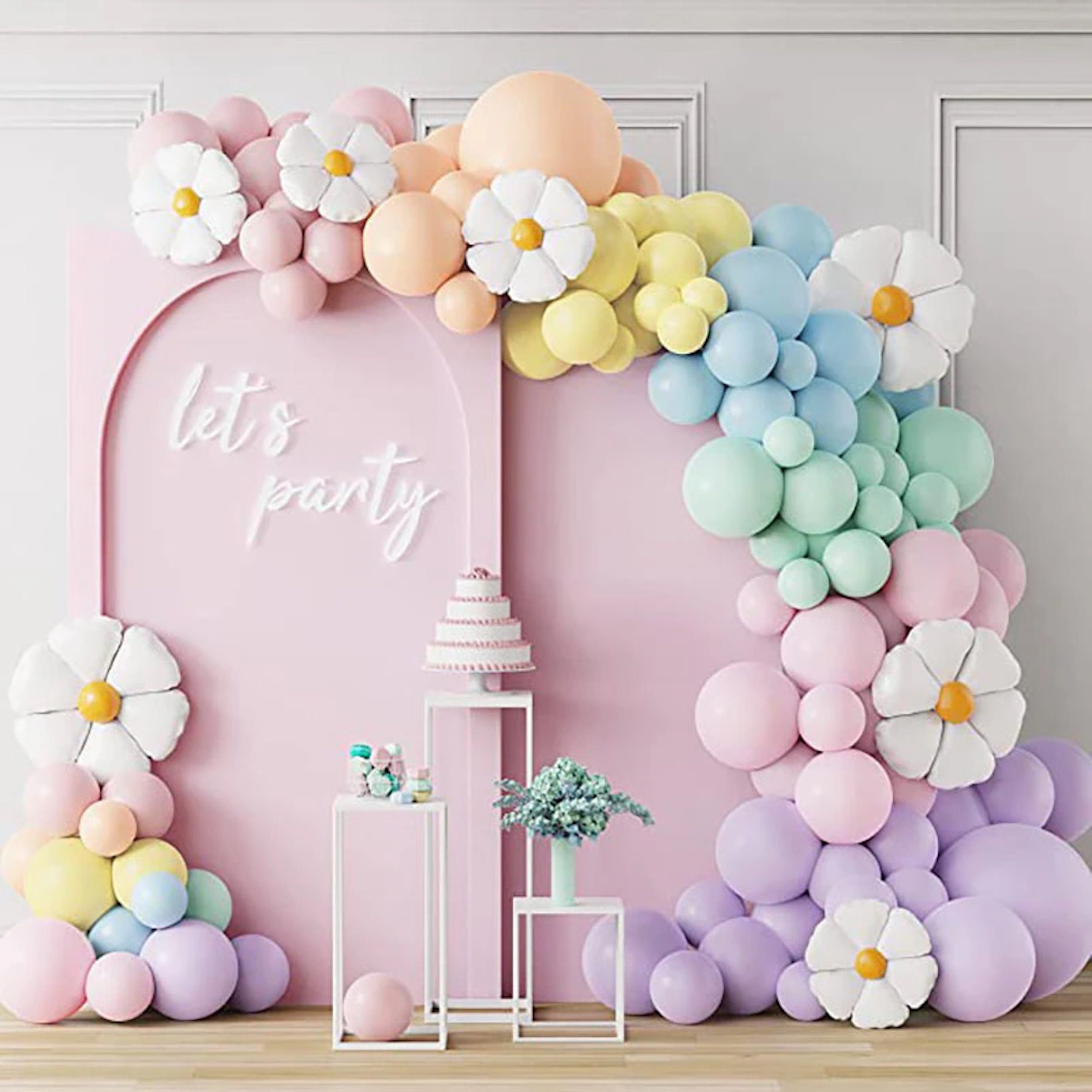 Pastel Party Streamers Backdrop Birthday Decorations Photo Backdrop Streamer  Garland Birthday Party Decor Hen Party Decorations 