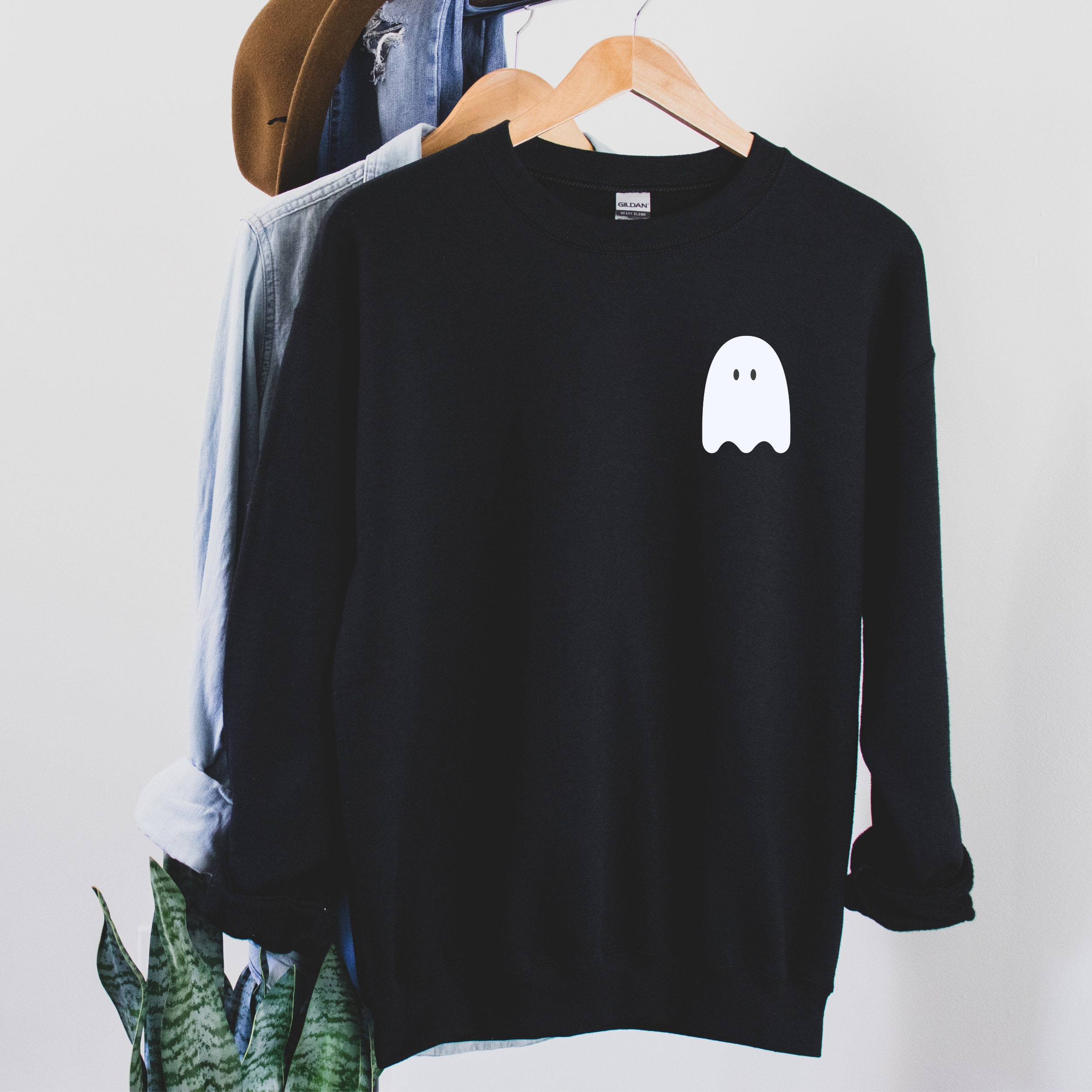 Ghost Sweatshirt Halloween Jumper Ghoul 