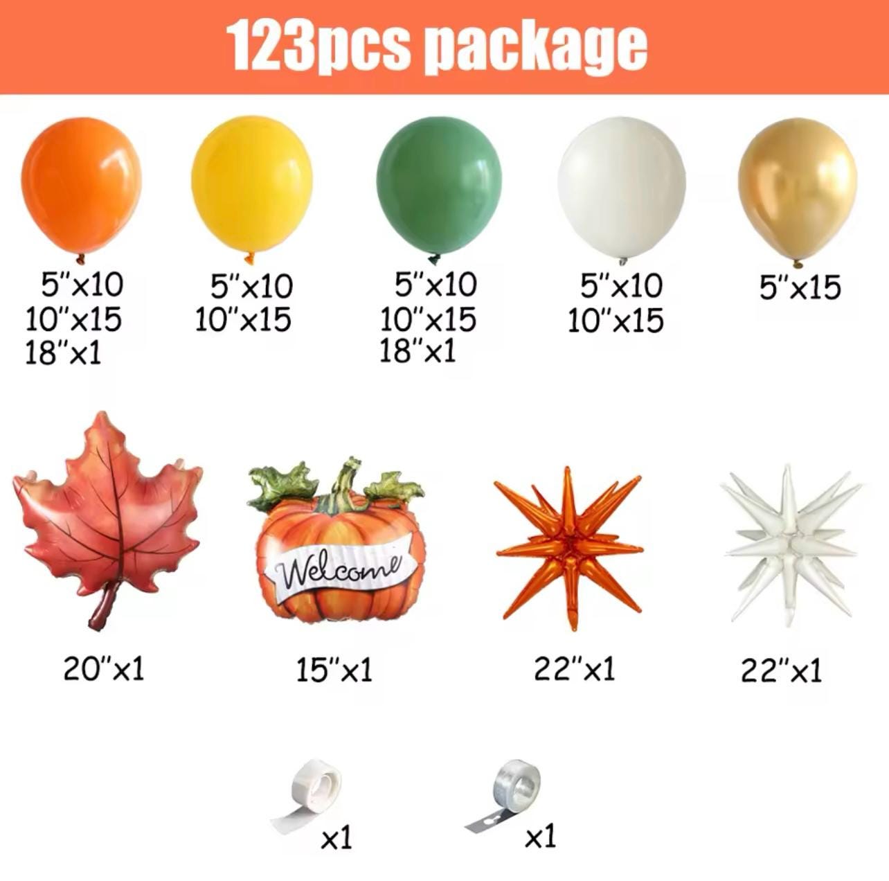 16 Stück Herbst-Deko-Ballons – Kürbis, Eichel & Ahornblatt Luftballons Für Thanksgiving & Herbstpartys