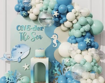 One-der The Sea ballonslingerset, Under The Sea-babyshower