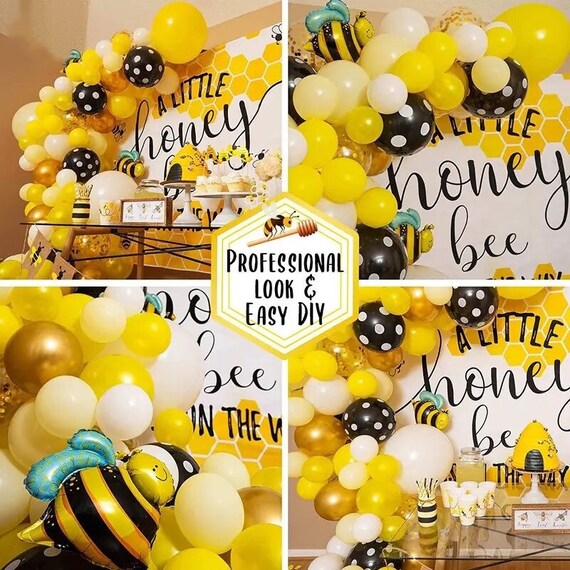Bienen Party Dekoration Bienen-Girlande & Deko-Set Für Babyparty – Hintergrund 