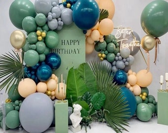 Jungle ballonslingerset: safari boog babyshower - 195-delig
