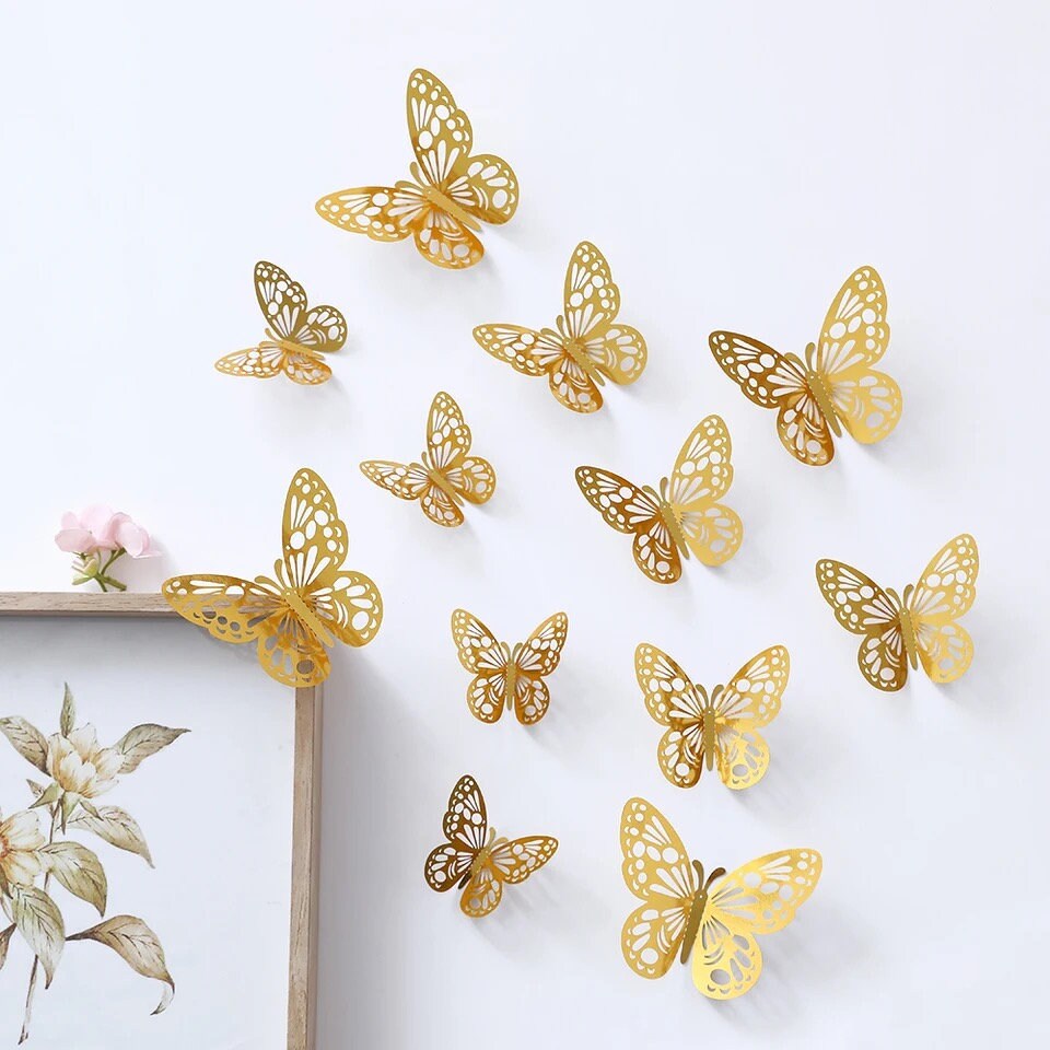 Ghirlanda di farfalle di carta avorio, sfondo da appendere per matrimonio, decorazione per baby shower con farfalle, larghezza 3-4 piedi, 90-120 cm - Italia