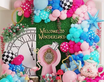 Teeparty Ballon-Girlanden-Kit: Pastell Wunderland Dekoration