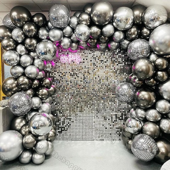 Lot De 36 Colliers Fantaisie Boule Disco Effet Miroir, Style