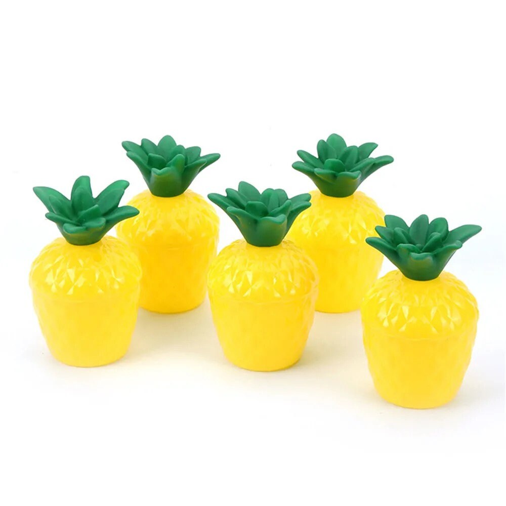 3er Set Ananas-Trinkbecher Mit Strohhalmen | Lustige Luau-Party-Deko Für Hawaii- & Strandpartys