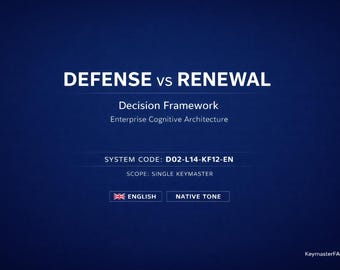 Defense vs Renewal Decision Framework — Enterprise Cognitive Architecture (English Version, D02-L14-KF12-EN)
