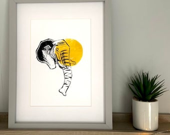 Sonne Elefant Print