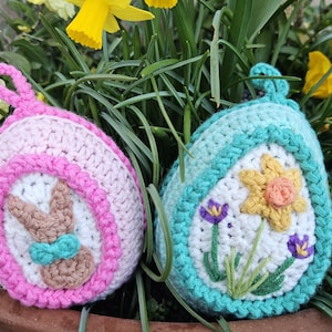 Vintage inspired Crochet Easter Egg Pattern: Rustic Ornament (PDF Download)