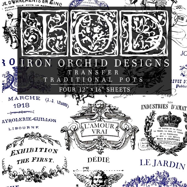 Iron Orchid Designs Transfers Etsy