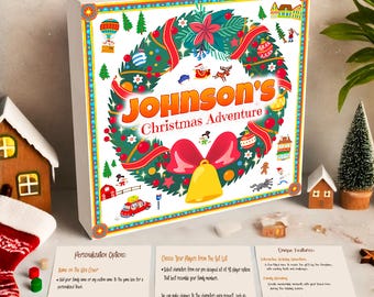 Personalisiertes Familie Weihnachtsbrettspiel: Urlaub Andenken Geschenk