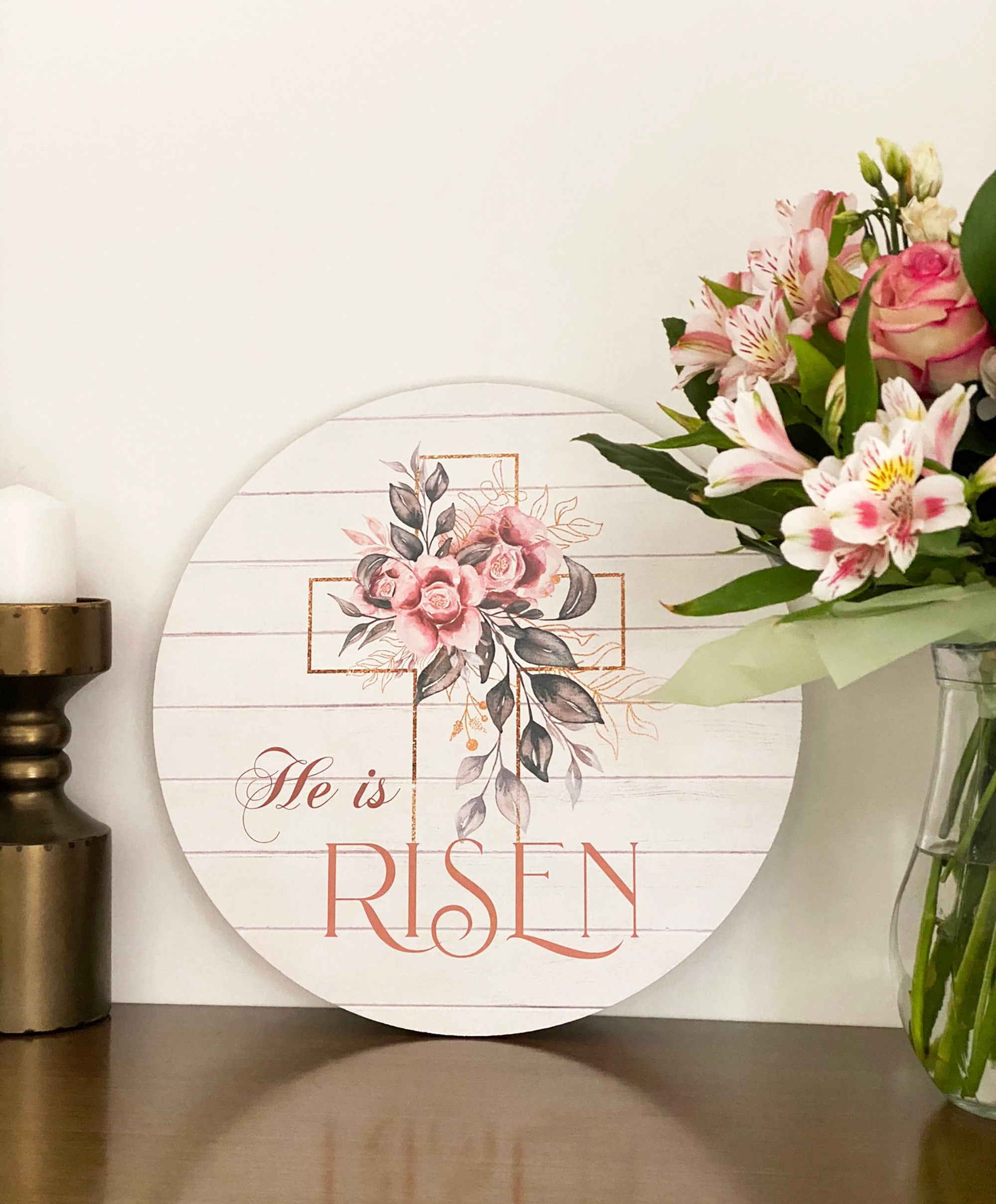 Christian Wall Art He is Risen Sign Easter Signs Easter - Etsy