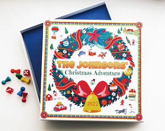 Individuelles Brettspiel Personalisiert Einzigartiges Geschenk für Weihnachten Brettspiel für Familie und Kinder Geschenke für Familienfreunde