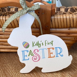 Easter basket tag, Easter tags, Wood Bunny Tag, Bunny Name Tag, Easter Basket, Easter Decor, Personalized Gift, Personalized Easter 2025