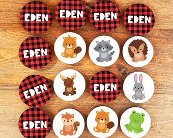 Christmas Memory Game Personalized Wooden Memory Game: Woodland Animal Matching Cards