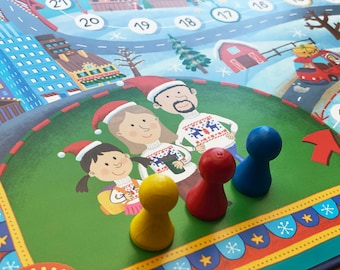 Personalisiertes Familienbrettspiel: Weihnachtsferienausgabe