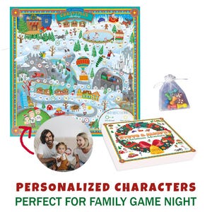 Aangepast bordspel - gepersonaliseerd bordspel voor het gezin - grappig cadeau voor kerst - cadeau familie 2025 - ideeën kerstcadeaus - unieke cadeaus afbeelding 2