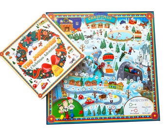 Gepersonaliseerd bordspel Uniek kerstcadeau voor het hele gezin Grappige aangepaste kerstbordspellen