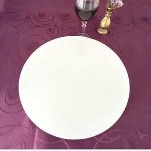 Lazy Susan 45-60 cm - Stunning White Stone Turntable - Platter for Dining, Catering, Plants, Cakes - Polaris