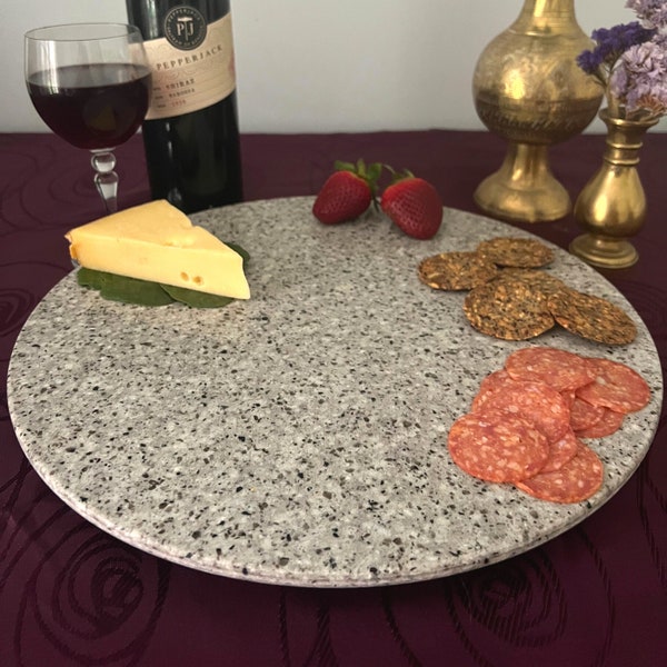 Lazy Susan 45-60 cm - Exclusive Stone Turntable  - Dining, Catering, Plants, Cakes - Riverina