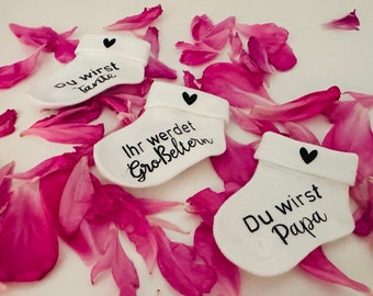 Pregnancy Announcement Sock, Pregnancy Announcement Baby Socks