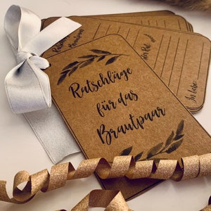 Ratschläge für das Brautpaar, Spiel für Hochzeiten und Junggesellenabschiede