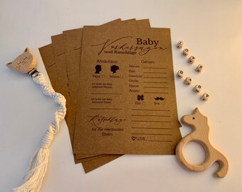 Baby Predictions and Advice - Game for Baby Showers