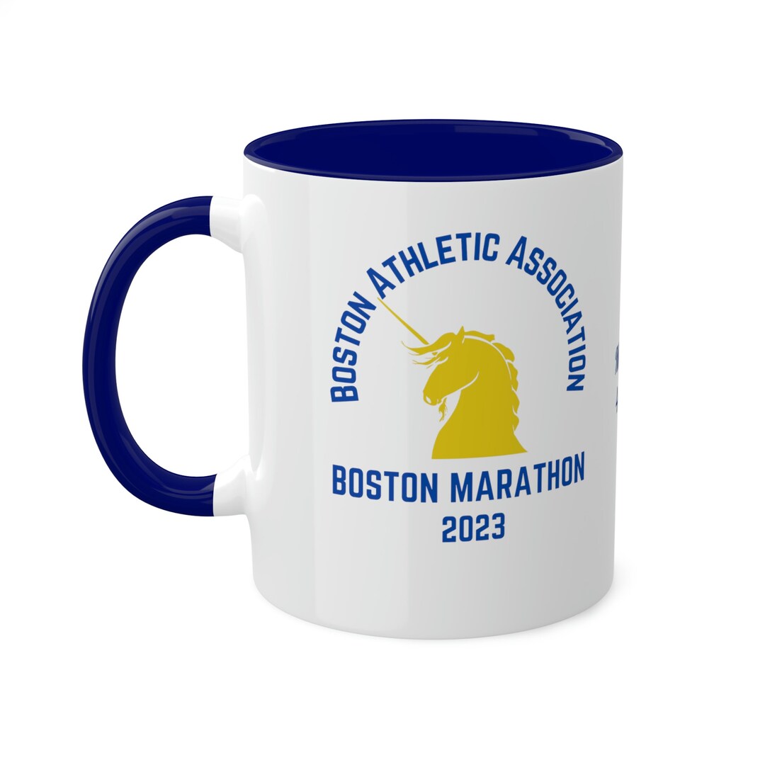2023 Boston Marathon Mug With Accent Colors 11oz Customize Etsy