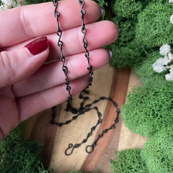 Chain Link Necklace Etsy