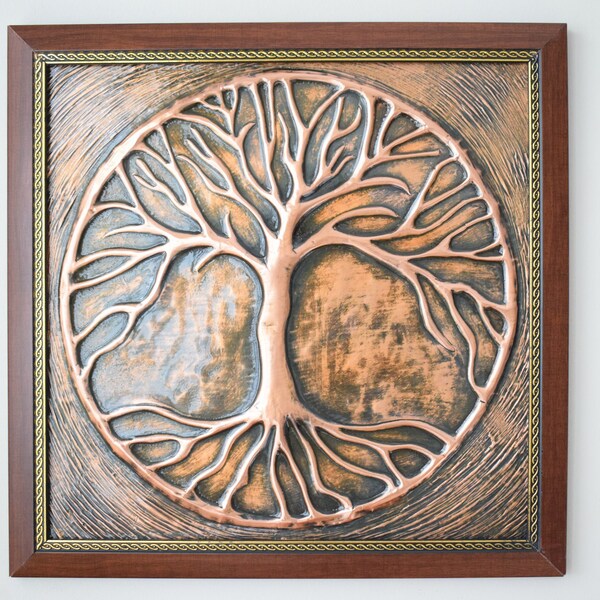 Copper Wall Art Etsy