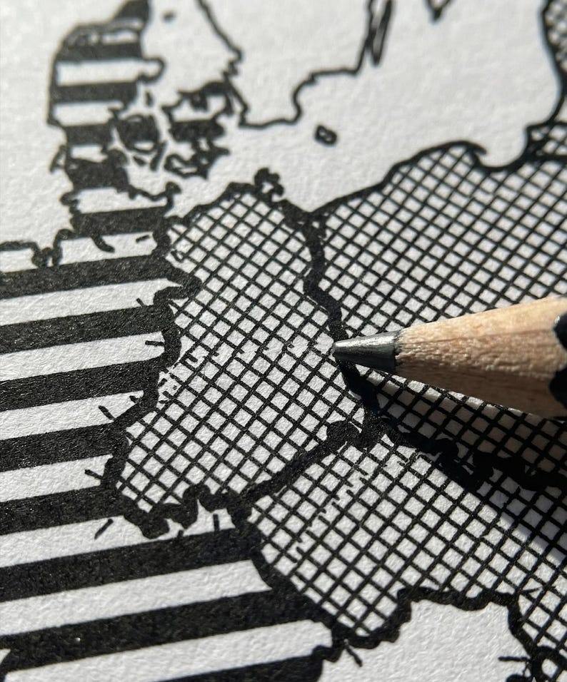 Cold War Europe Map Worksheet | the Iron Curtain Pattern Coded ...