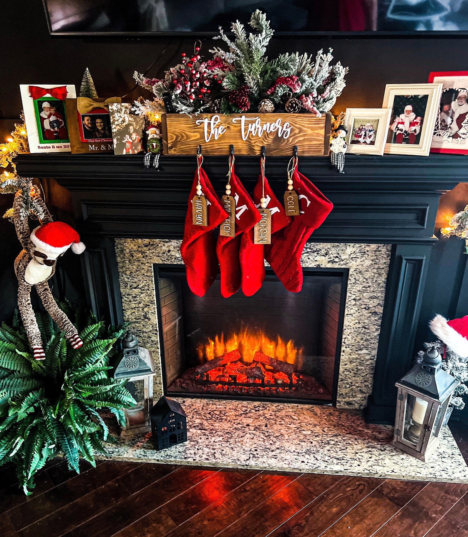 Stocking Holder for Fireplace Mantle Stocking Stand Stocking Etsy