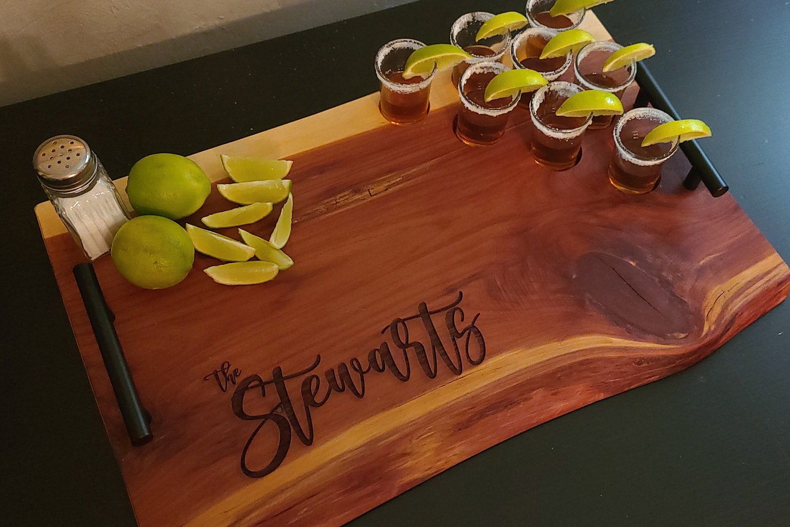 Personalized Tequila Shot Flight Charcuterie Board Tequila Etsy