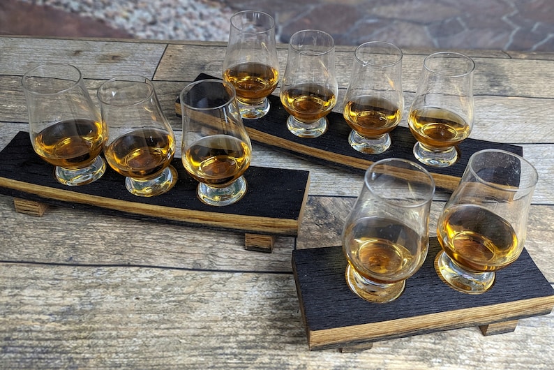 Reclaimed Barrel-Aged Whiskey Flight Crafted Tasting Experience Sustainable & Unique Whiskey Sampling from Aged Barrels Gift for Dad image 4