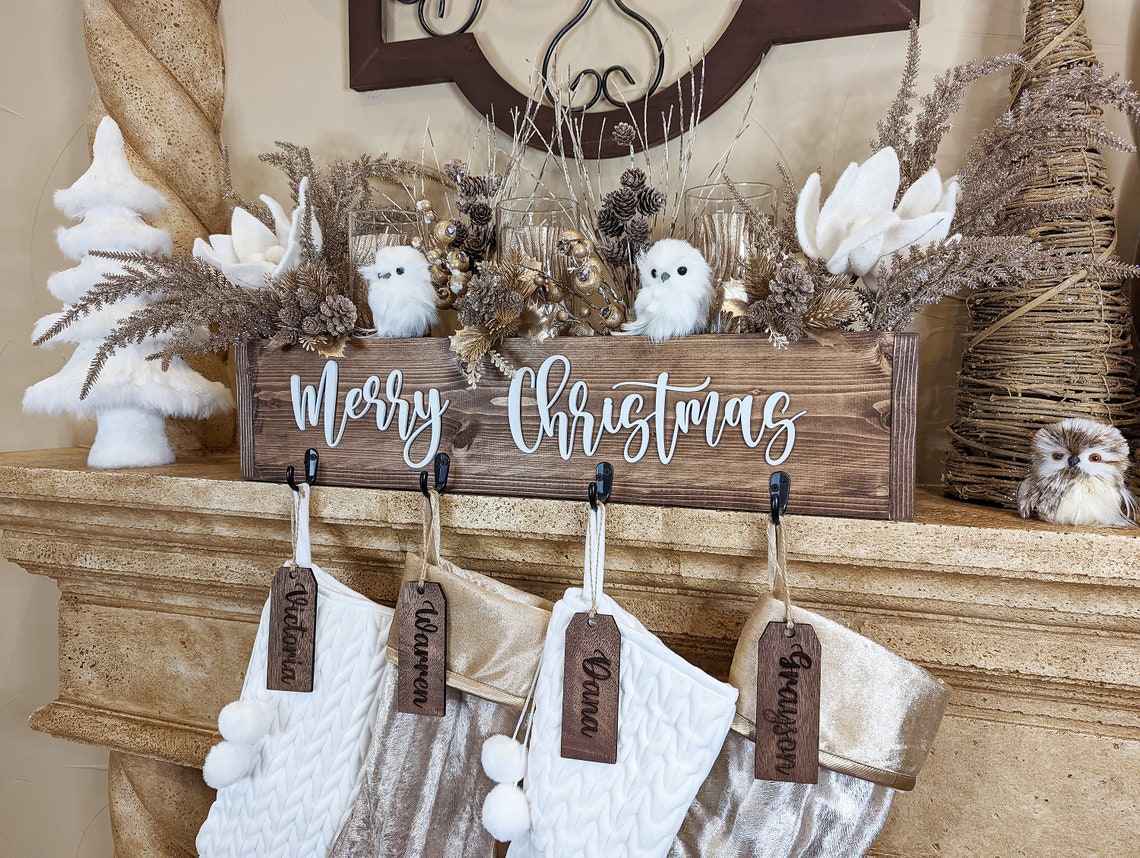 Stocking Holder for Fireplace Mantle Stocking Stand Stocking Etsy